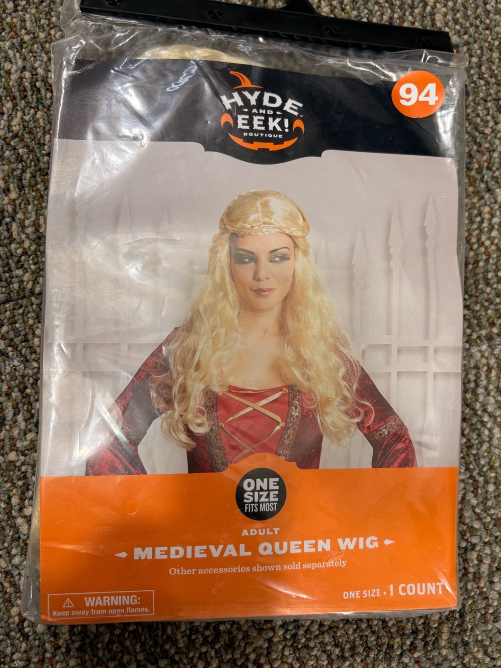 Blonde Adult Costume Wig – Medieval Queen-New